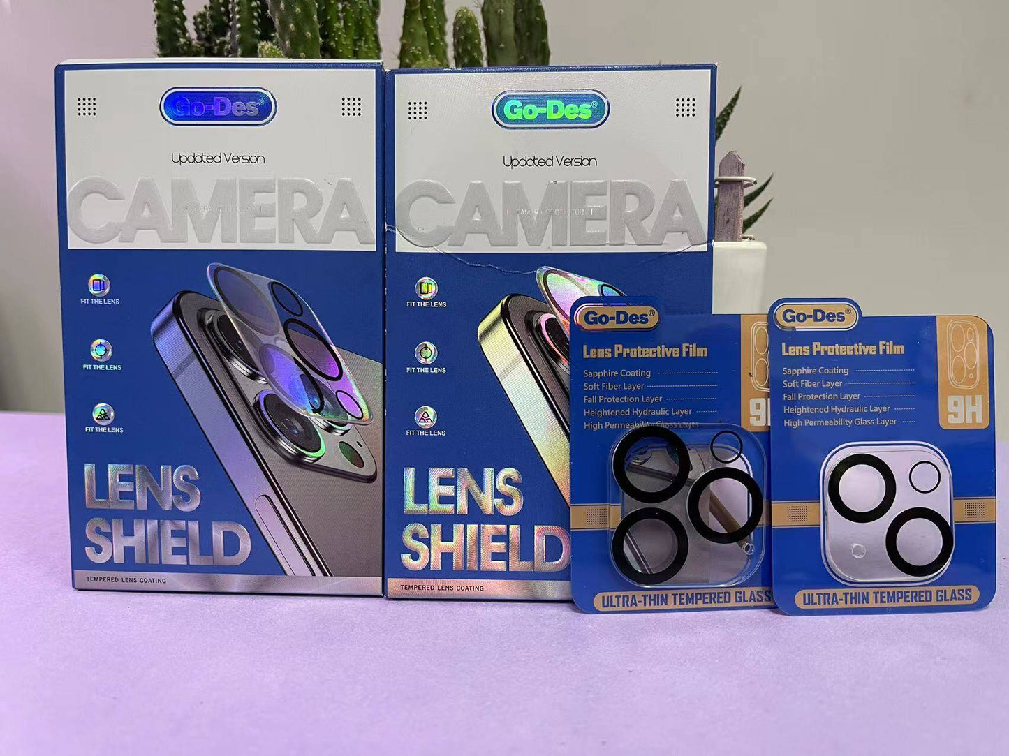 iPhone 14 Pro Max Go Des Lens Shield CL-14 Kamera Lens Koruyucu