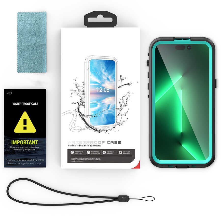 iPhone 14 Pro Max Kılıf 1-1 Su Geçirmez Kılıf