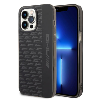 Apple iPhone 14 Pro Max Kılıf AMG Frosted Buzlu PC Karbon Dizayn Kapak Siyah
