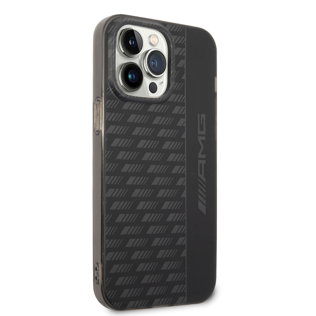 Apple iPhone 14 Pro Max Kılıf AMG Frosted Buzlu PC Karbon Dizayn Kapak Siyah