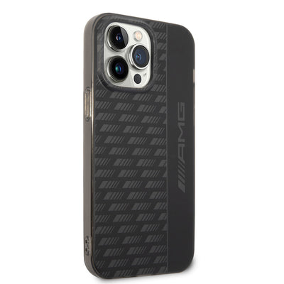 Apple iPhone 14 Pro Max Kılıf AMG Frosted Buzlu PC Karbon Dizayn Kapak Siyah