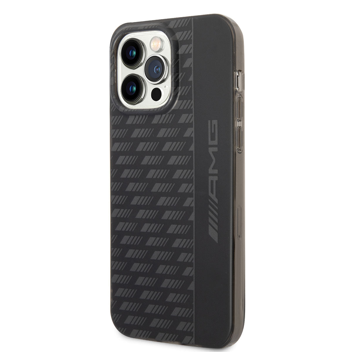 Apple iPhone 14 Pro Max Kılıf AMG Frosted Buzlu PC Karbon Dizayn Kapak Siyah