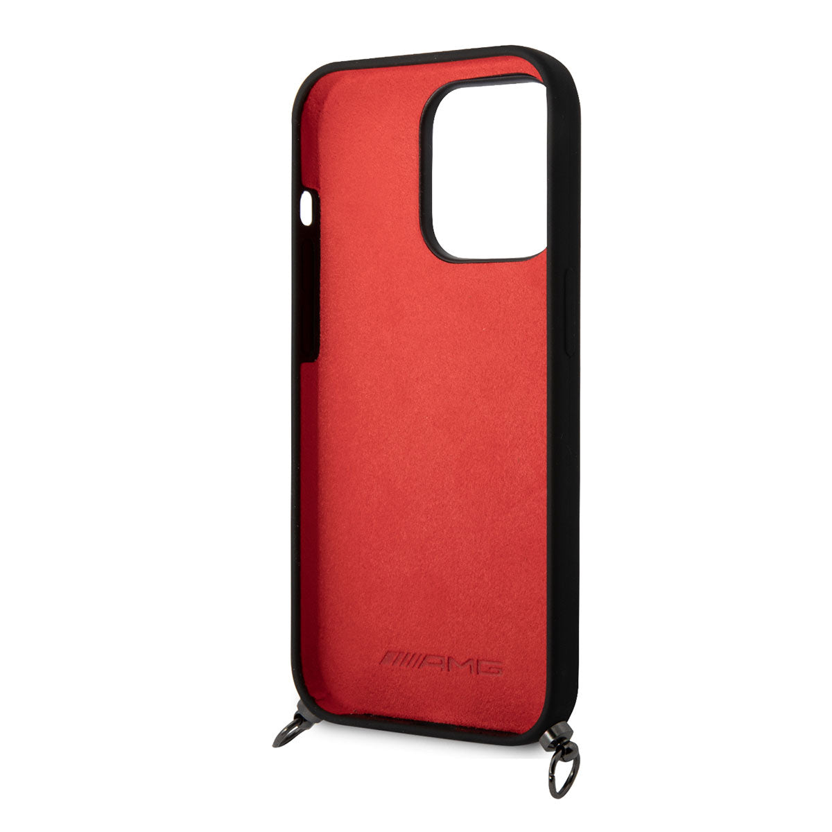 iPhone 14 Pro Max Kılıf AMG Liquid Silikon Strap Telefon Askılı Grafik Dizayn Kılıf