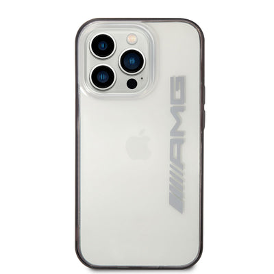 Apple iPhone 14 Pro Max Kılıf AMG Transparan Siyah Çerçeve Dizayn Kapak Şeffaf-Siyah