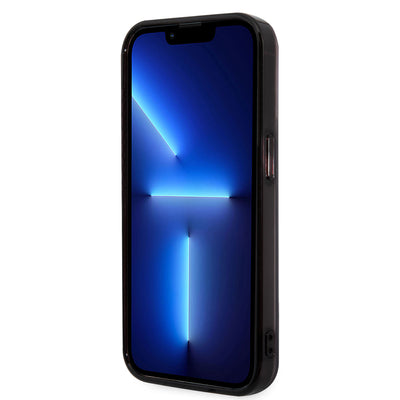 Apple iPhone 14 Pro Max Kılıf AMG Transparan Siyah Çerçeve Dizayn Kapak Şeffaf-Siyah