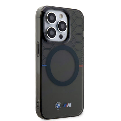 iPhone 14 Pro Max Kılıf BMW M-safe Şarj Özellikli Transparan M Dizayn Kılıf