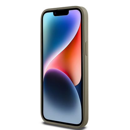 iPhone 14 Pro Max Kılıf DKNY Orjinal Lisanslı M-safe Şarj Özellikli 3D Yazılı Grid Pattern Kılıf