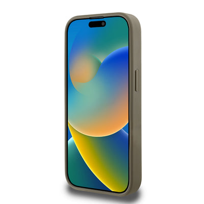 Apple iPhone 14 Pro Max Kılıf DKNY Orjinal Lisanslı Taşlı DKNY Yazılı Metalik Rhinestones PU Deri Kapak Siyah