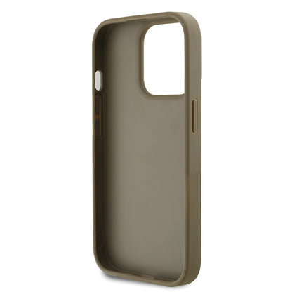 iPhone 14 Pro Max Kılıf DKNY Orjinal Lisanslı Taşlı DKNY Yazılı Metalik Rhinestones PU Deri Kılıf