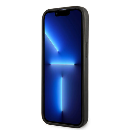 iPhone 14 Pro Max Kılıf Ferrari Deri Sarı Noktalı Dizayn Kılıf