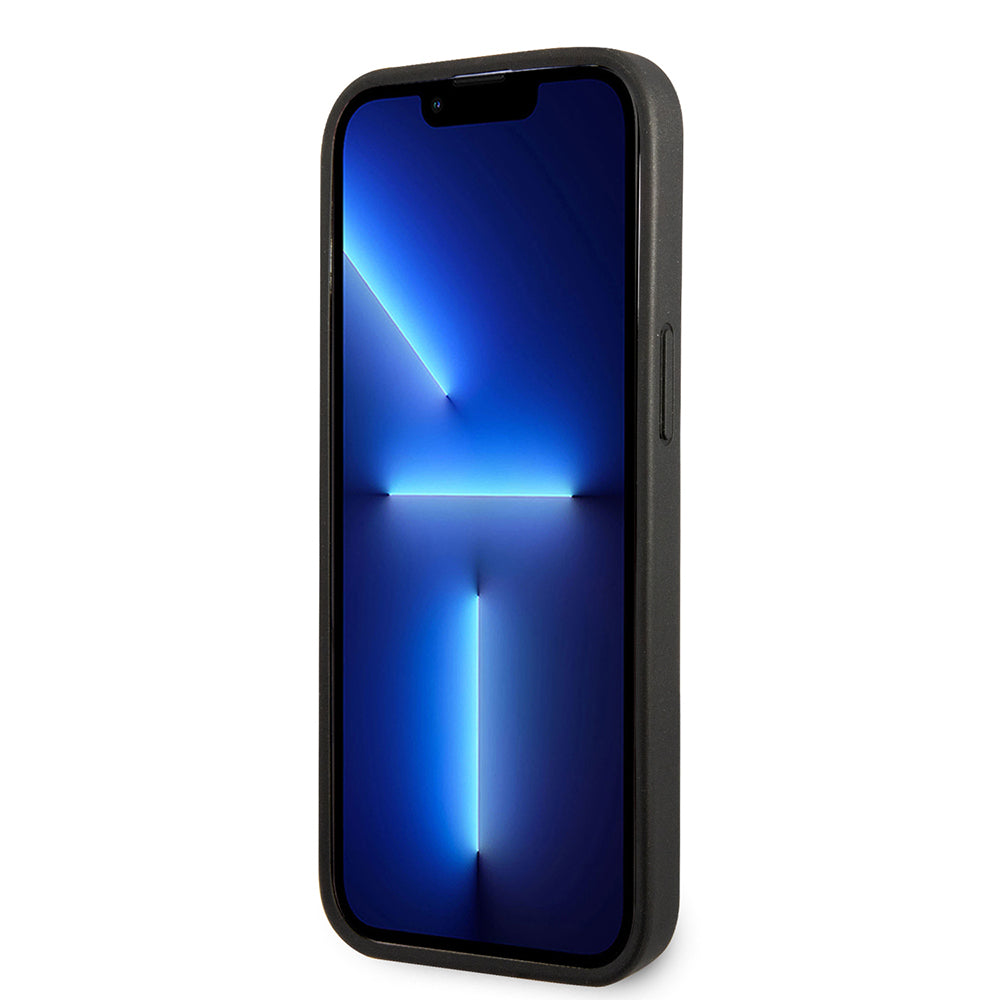 Apple iPhone 14 Pro Max Kılıf Ferrari Deri Sarı Noktalı Dizayn Kapak Kırmızı