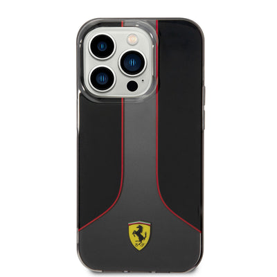 Apple iPhone 14 Pro Max Kılıf Ferrari Gradient Baskılı Dizayn Kapak Kırmızı