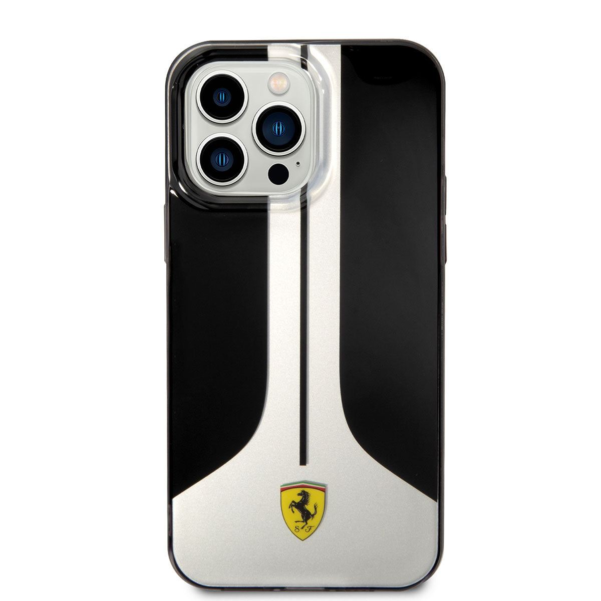 Apple iPhone 14 Pro Max Kılıf Ferrari Orjinal Lisanslı 296 Çizgili Dizayn Kapak Kırmızı