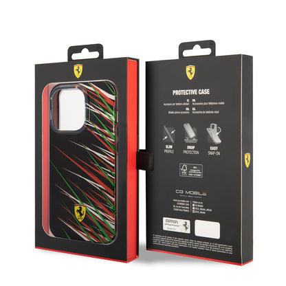 iPhone 14 Pro Max Kılıf Ferrari Orjinal Lisanslı Baskı Logolu Çimen Desenli Kılıf
