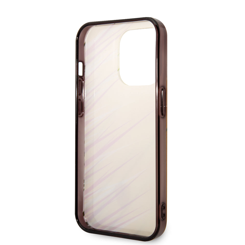 Apple iPhone 14 Pro Max Kılıf Ferrari Orjinal Lisanslı Baskı Logolu Çimen Desenli Kapak Sarı