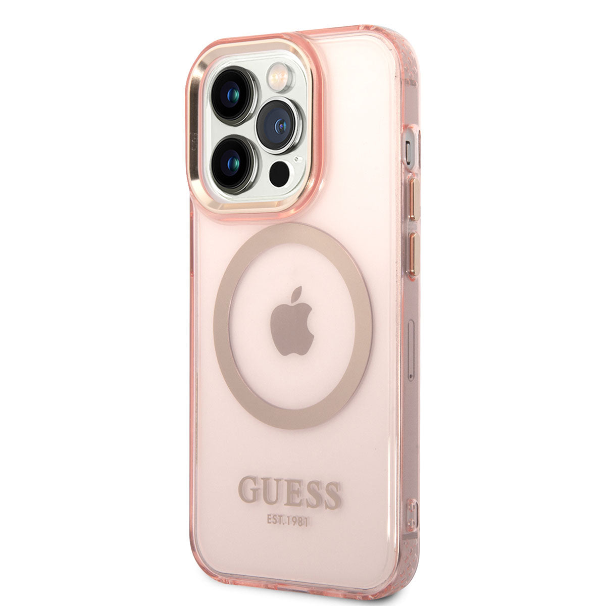 Apple iPhone 14 Pro Max Kılıf GUESS Magsafe Şarj Özellikli Airbagli Dizayn Kapak Yeşil