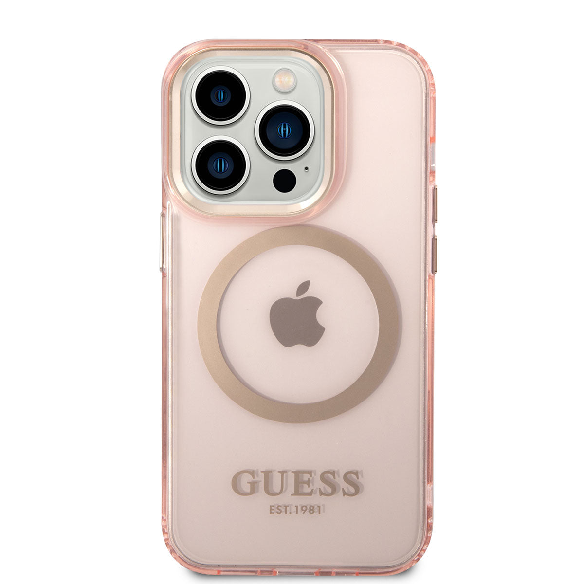 Apple iPhone 14 Pro Max Kılıf GUESS Magsafe Şarj Özellikli Airbagli Dizayn Kapak Yeşil