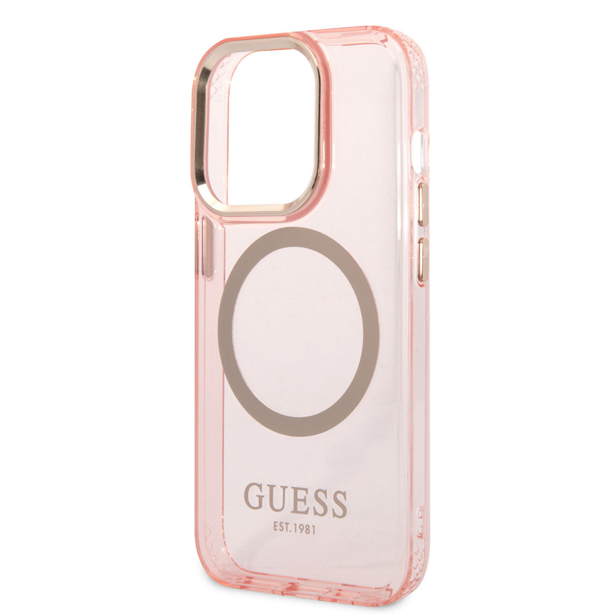 Apple iPhone 14 Pro Max Kılıf GUESS Magsafe Şarj Özellikli Airbagli Dizayn Kapak Yeşil