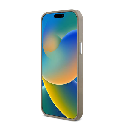 iPhone 14 Pro Max Kılıf Guess Orjinal Lisanslı M-safe Şarj Özellikli Grained Triangle Kılıf