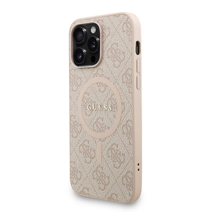 iPhone 14 Pro Max Kılıf Guess Orjinal Lisanslı M-safe Şarj Özellikli PU Deri Bilek Askı İpli Yazı Logolu Kılıf