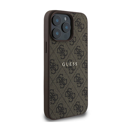 iPhone 14 Pro Max Kılıf Guess Orjinal Lisanslı M-safe Şarj Özellikli 4G Desen Yazı Logolu Kılıf