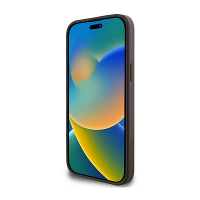 Apple iPhone 14 Pro Max Kılıf Guess Orjinal Lisanslı Magsafe Şarj Özellikli 4G Desen Yazı Logolu Kapak Siyah