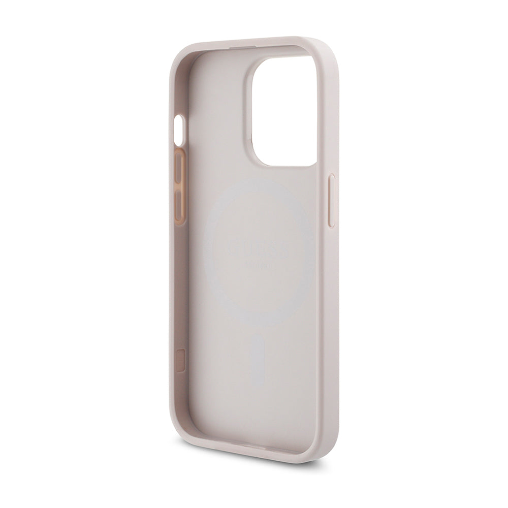 iPhone 14 Pro Max Kılıf Guess Orjinal Lisanslı M-safe Şarj Özellikli 4G Desen Yazı Logolu Kılıf