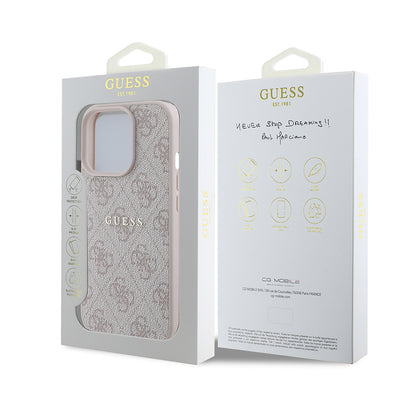iPhone 14 Pro Max Kılıf Guess Orjinal Lisanslı M-safe Şarj Özellikli 4G Desen Yazı Logolu Kılıf