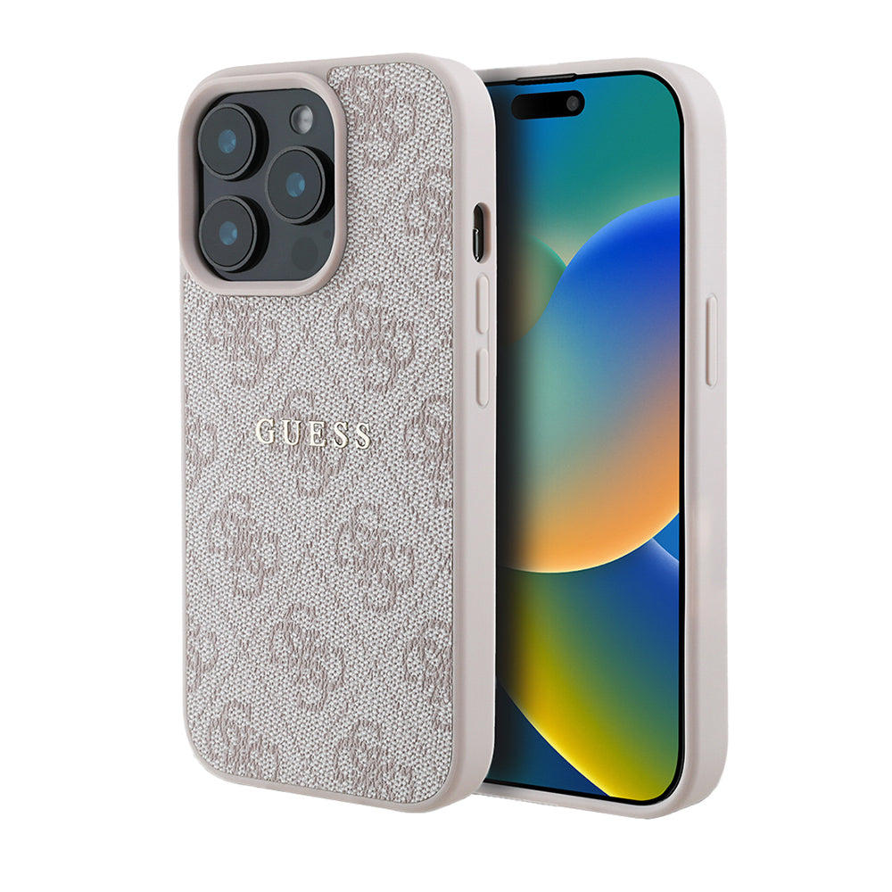 iPhone 14 Pro Max Kılıf Guess Orjinal Lisanslı M-safe Şarj Özellikli 4G Desen Yazı Logolu Kılıf