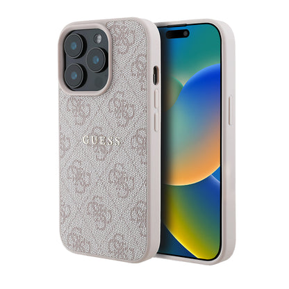 iPhone 14 Pro Max Kılıf Guess Orjinal Lisanslı M-safe Şarj Özellikli 4G Desen Yazı Logolu Kılıf