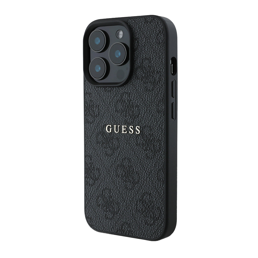 Apple iPhone 14 Pro Max Kılıf Guess Orjinal Lisanslı Magsafe Şarj Özellikli 4G Desen Yazı Logolu Kapak Pembe