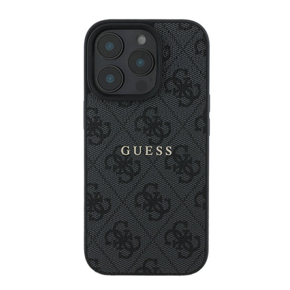 iPhone 14 Pro Max Kılıf Guess Orjinal Lisanslı M-safe Şarj Özellikli 4G Desen Yazı Logolu Kılıf