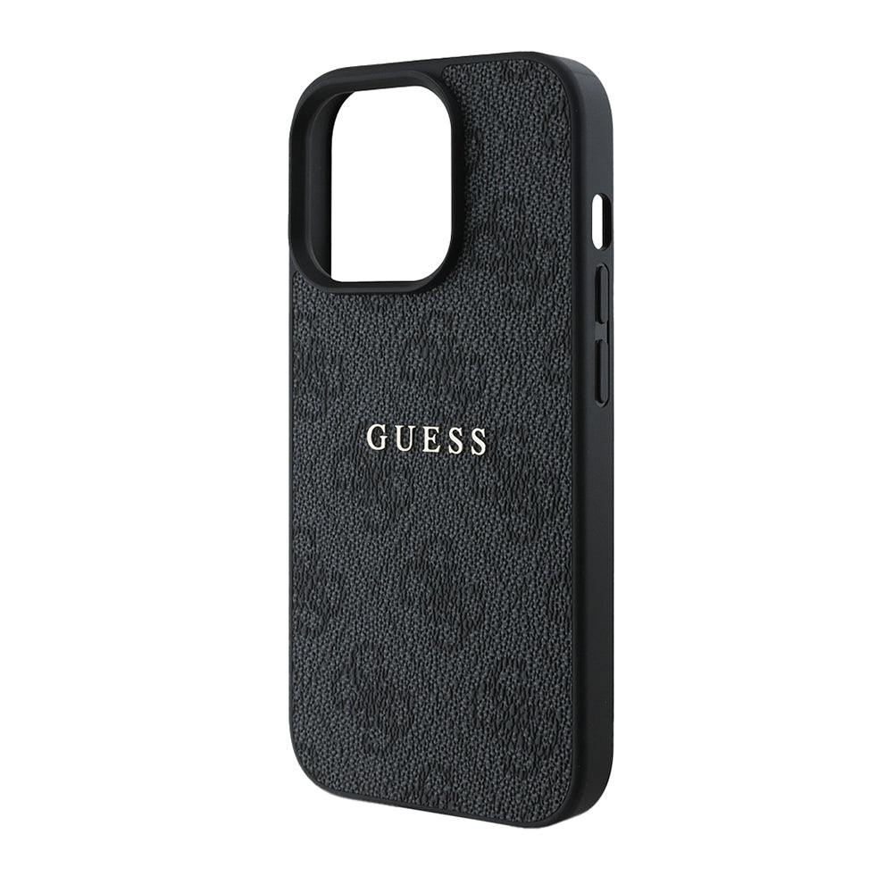Apple iPhone 14 Pro Max Kılıf Guess Orjinal Lisanslı Magsafe Şarj Özellikli 4G Desen Yazı Logolu Kapak Pembe
