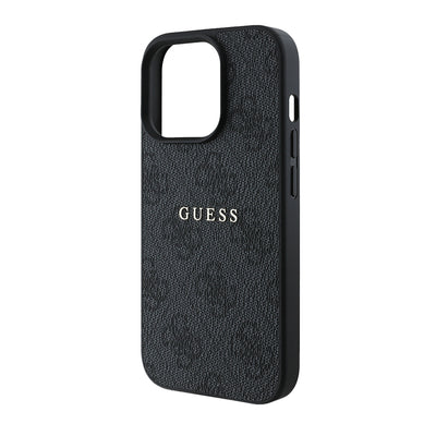 Apple iPhone 14 Pro Max Kılıf Guess Orjinal Lisanslı Magsafe Şarj Özellikli 4G Desen Yazı Logolu Kapak Pembe