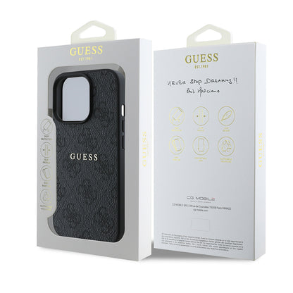iPhone 14 Pro Max Kılıf Guess Orjinal Lisanslı M-safe Şarj Özellikli 4G Desen Yazı Logolu Kılıf