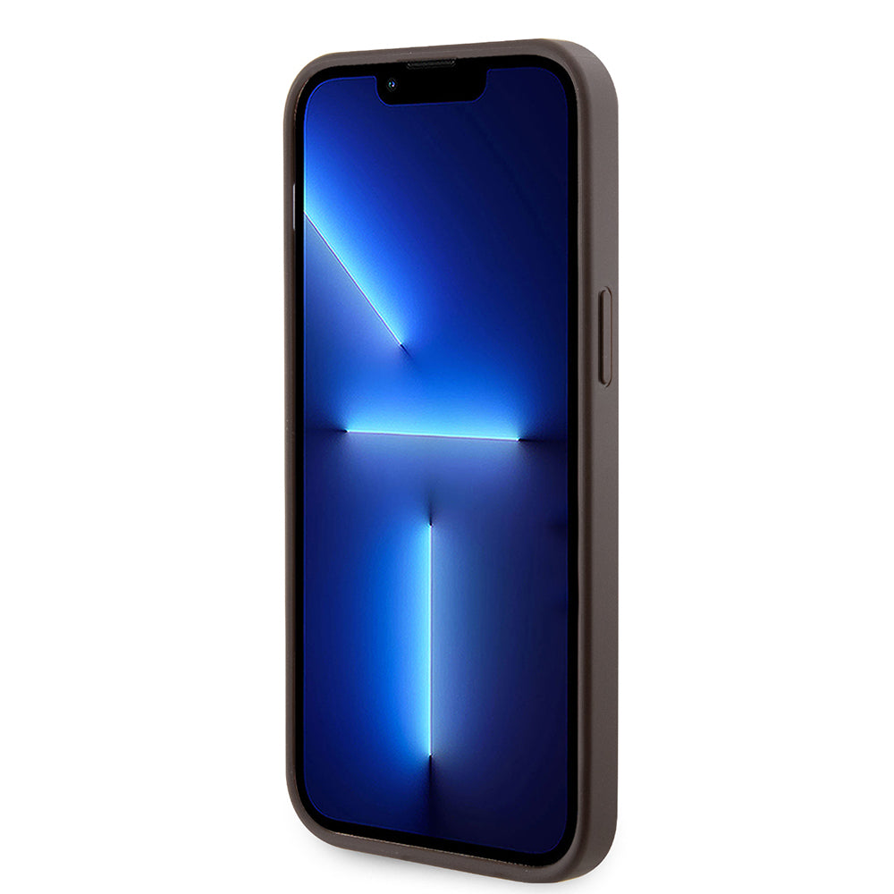 Apple iPhone 14 Pro Max Kılıf Guess Orjinal Lisanslı Magsafe Şarj Özellikli 4G Şerit Tasarımlı Printed Kapak Pembe