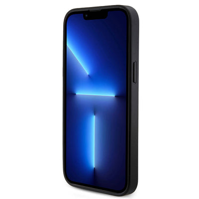 Apple iPhone 14 Pro Max Kılıf Guess Orjinal Lisanslı Magsafe Şarj Özellikli PU Halkalı 4G Desenli Yazı Logolu Kapak Kahverengi