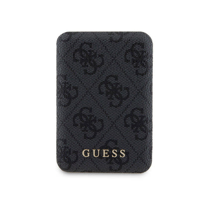 iPhone 14 Pro Max Kılıf Guess Orjinal Lisanslı M-safe Şarj Özellikli Yazı Logolu 4G Desenli Kılıf + Powerbank 5000mAh 2in1 Set