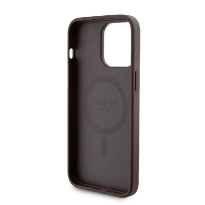 iPhone 14 Pro Max Kılıf Guess Orjinal Lisanslı M-safe Şarj Özellikli Yazı Logolu 4G Desenli Kılıf + Powerbank 5000mAh 2in1 Set