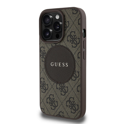 iPhone 14 Pro Max Kılıf Guess Orjinal Lisanslı M-safe Şarj Özellikli Yazı Logolu Circle Classic Kılıf