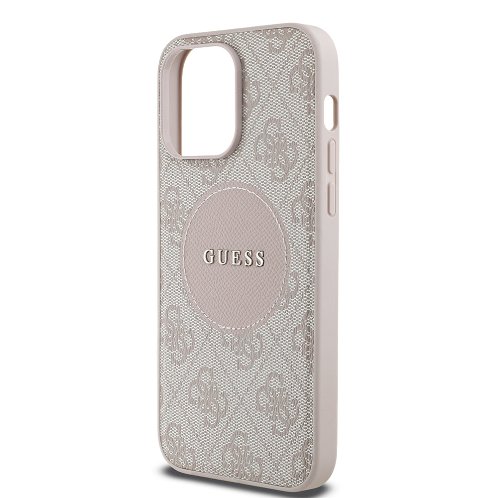 iPhone 14 Pro Max Kılıf Guess Orjinal Lisanslı M-safe Şarj Özellikli Yazı Logolu Circle Classic Kılıf