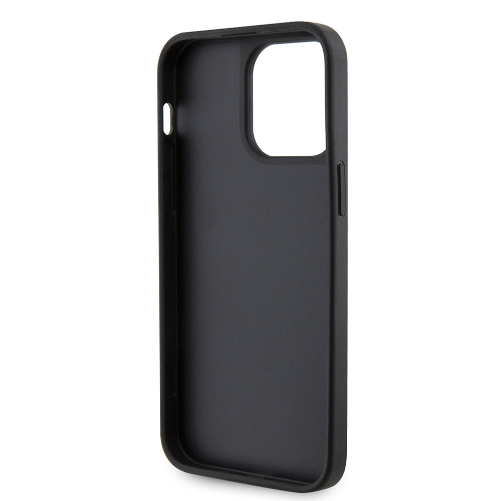 iPhone 14 Pro Max Kılıf Guess Orjinal Lisanslı Taşlı Arka Yüzey Üçgen Logolu Kılıf