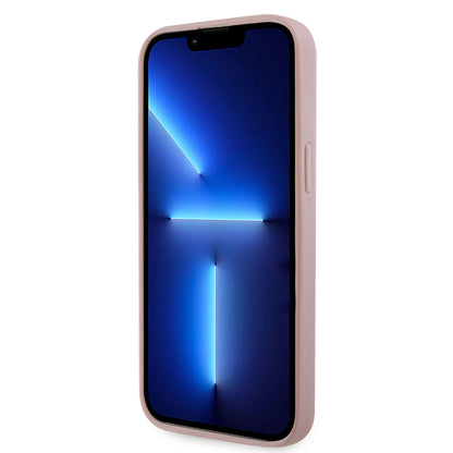 iPhone 14 Pro Max Kılıf Guess Orjinal Lisanslı Taşlı Arka Yüzey Üçgen Logolu Kılıf