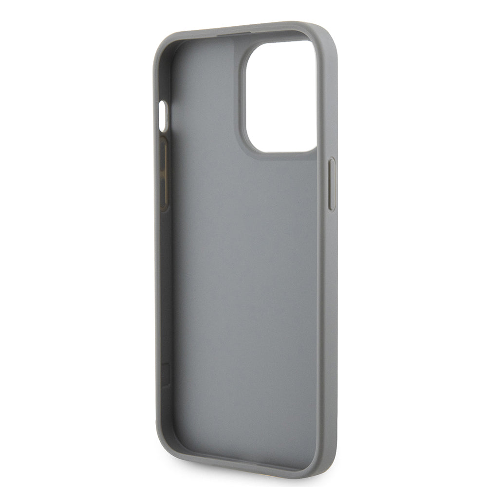 iPhone 14 Pro Max Kılıf Guess Orjinal Lisanslı Taşlı Arka Yüzey Üçgen Logolu Kılıf