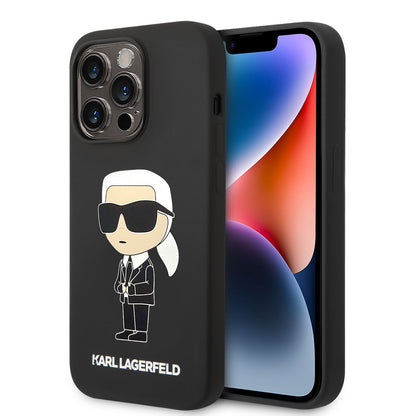 iPhone 14 Pro Max Kılıf Karl Lagerfeld M-safe Şarj Özellikli Silikon Karl Dizayn Kılıf