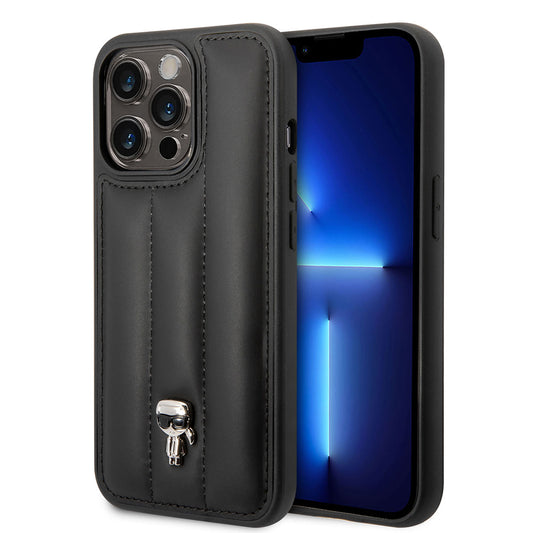 iPhone 14 Pro Max Kılıf Karl Lagerfeld Nylon Puffy Airbag Karl Dizayn Kılıf