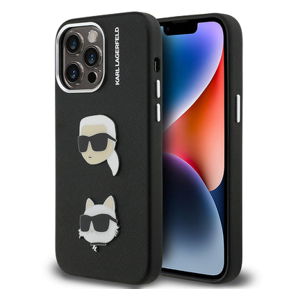 iPhone 14 Pro Max Kılıf Karl Lagerfeld Orjinal Lisanslı K&C Heads Pin Kılıf