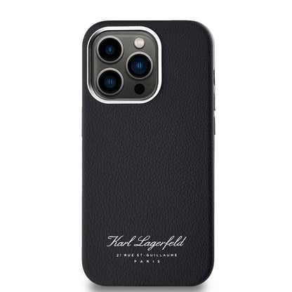 iPhone 14 Pro Max Kılıf Karl Lagerfeld Orjinal Lisanslı KL Yazılı Hotel Kılıf