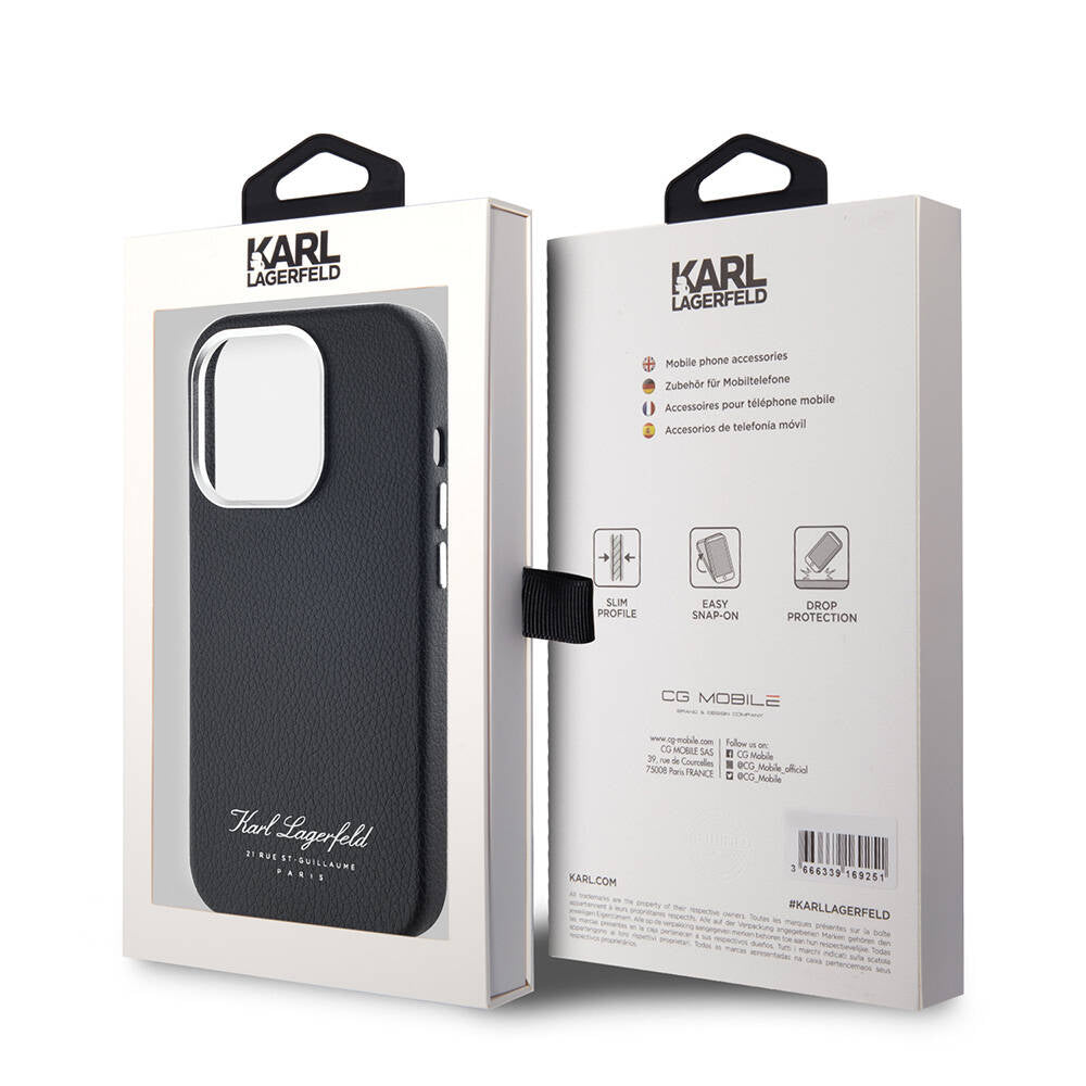 iPhone 14 Pro Max Kılıf Karl Lagerfeld Orjinal Lisanslı KL Yazılı Hotel Kılıf