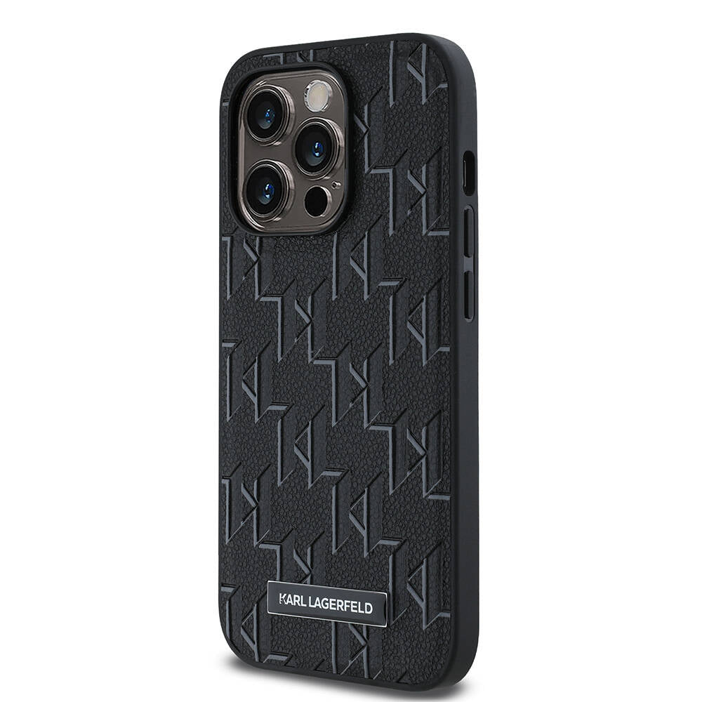 iPhone 14 Pro Max Kılıf Karl Lagerfeld Orjinal Lisanslı M-safe Şarj Özellikli KL Yazılı Hot Stamp Kılıf